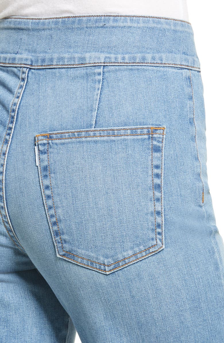 ASKK NY Brighton High Waist Wide Leg Jeans, Alternate, color, 