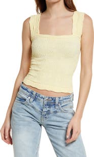 Free People Love Letter Floral Knit Camisole