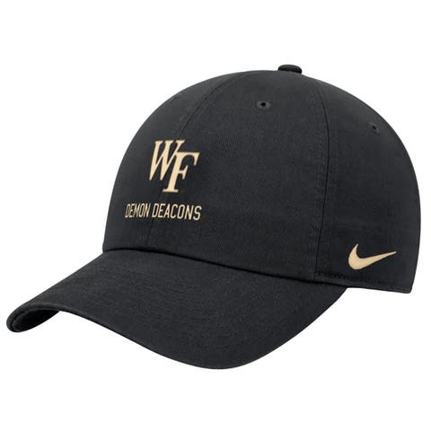 Men's Nike Black Wake Forest Demon Deacons 2025 On-Field Club Adjustable Hat