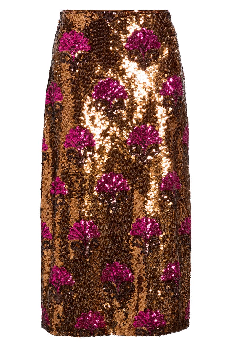 Emersyn Sequin Skirt, Alternate, color, BRONZE / PINK SEQUIN
