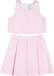 Florence Eiseman Houndstooth Top and Pleated Skirt
