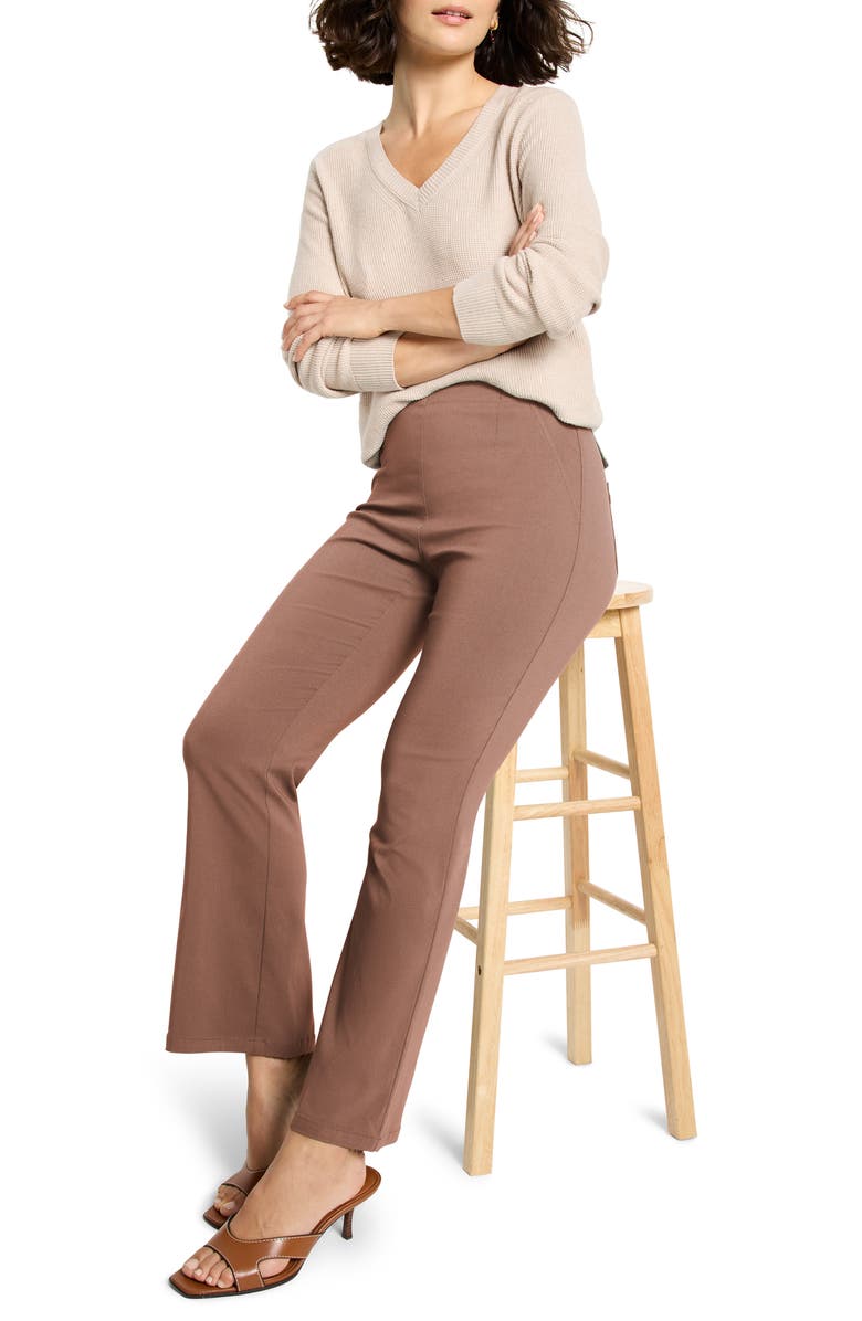 NIC+ZOE Berkeley Wonderstretch Ankle Bootcut Pants, Alternate, color, Cocoa