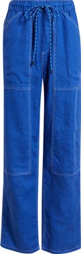 rag & bone Atlas Linen Drawstring Carpenter Pants