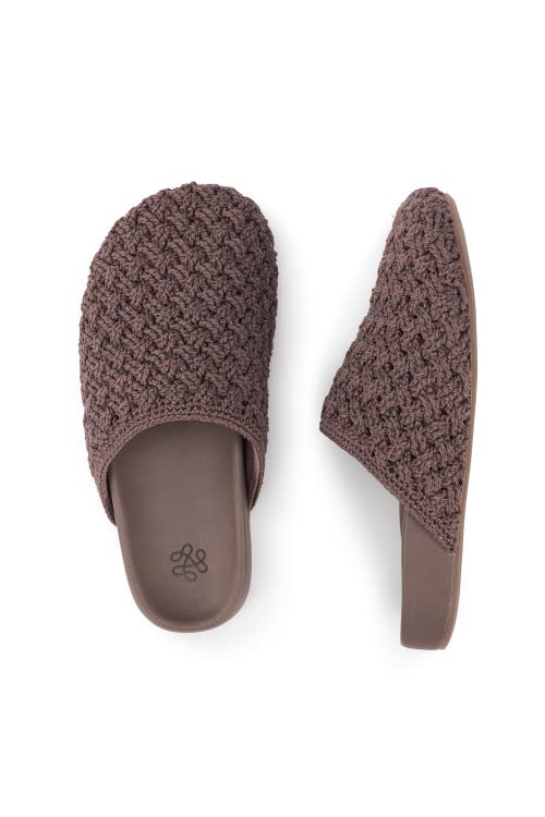 The Sak Bolinas Crochet Clog Shoe In Gray