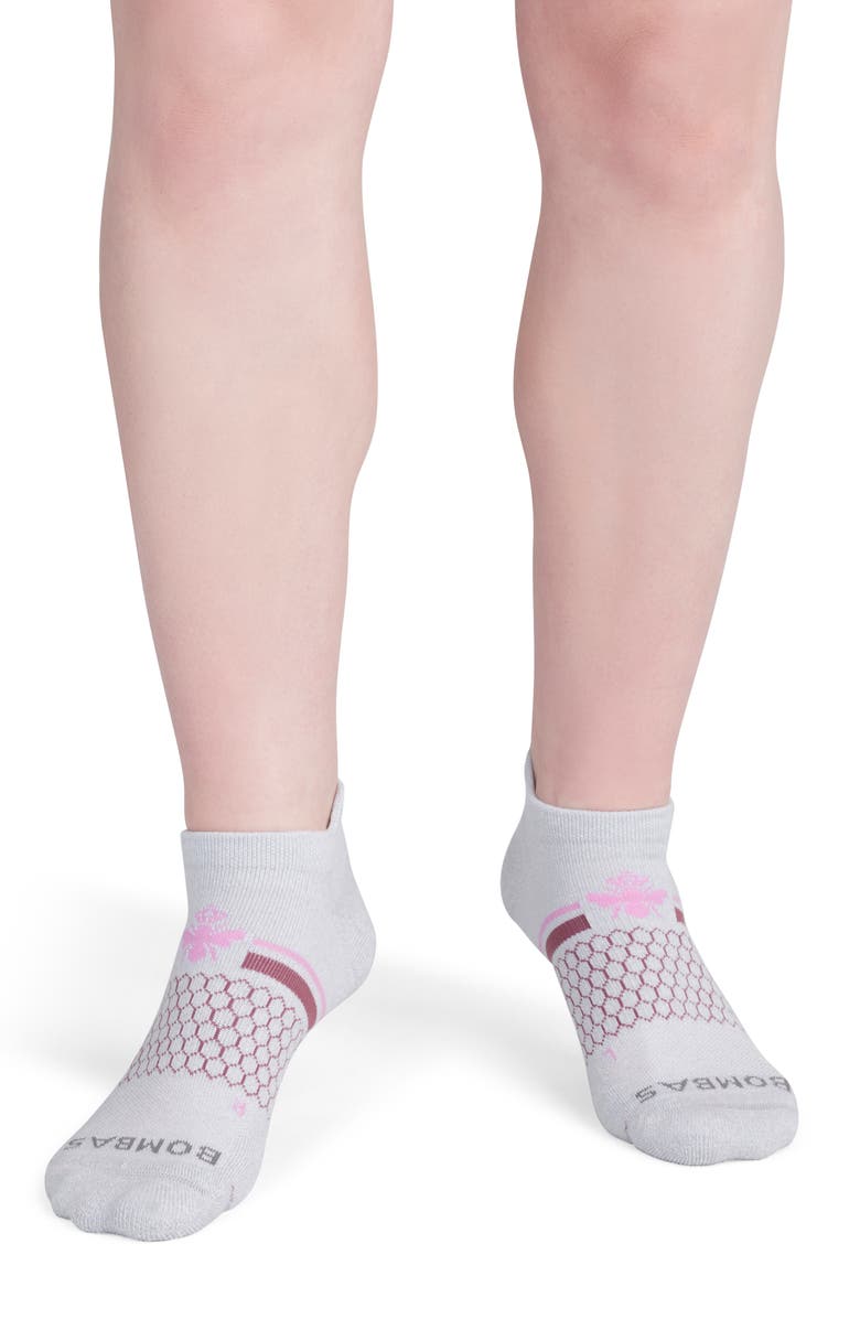 Bombas Double Stripe Ankle Socks, Alternate, color, 