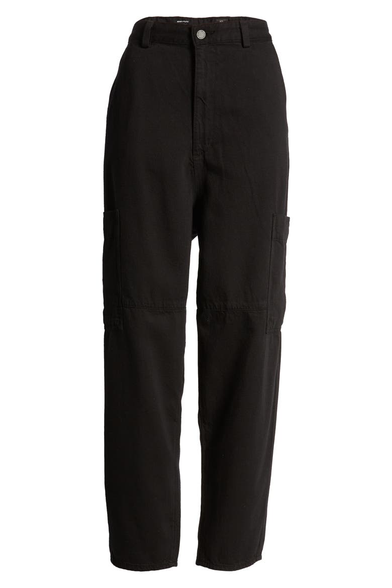 Renn Ankle Utility Jeans, Alternate, color, SUPER BLACK