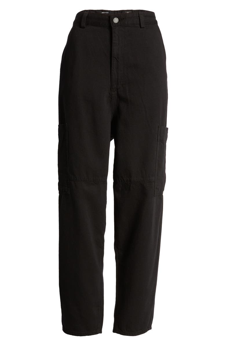 AG Renn Ankle Utility Jeans, Alternate, color, Super Black