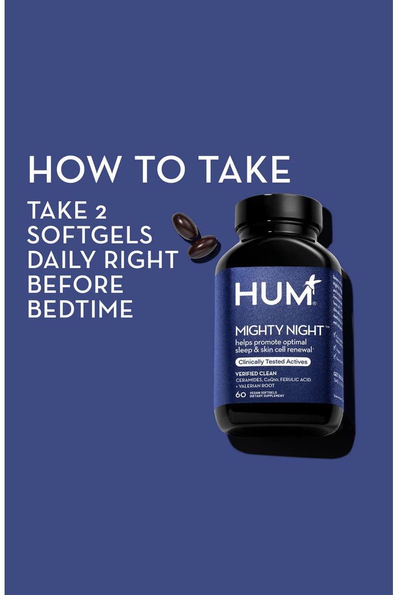 Mighty Night™ Overnight Renewal Supplement with Ceramides, CoQ10 & Ferulic Acid Supplement, Alternate, color, NO COLOR