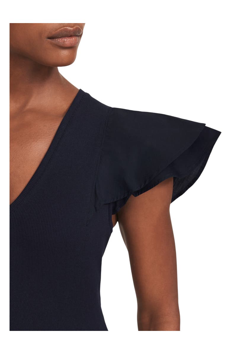 MINT VELVET Jersey Midi Dress, Alternate, color, Navy