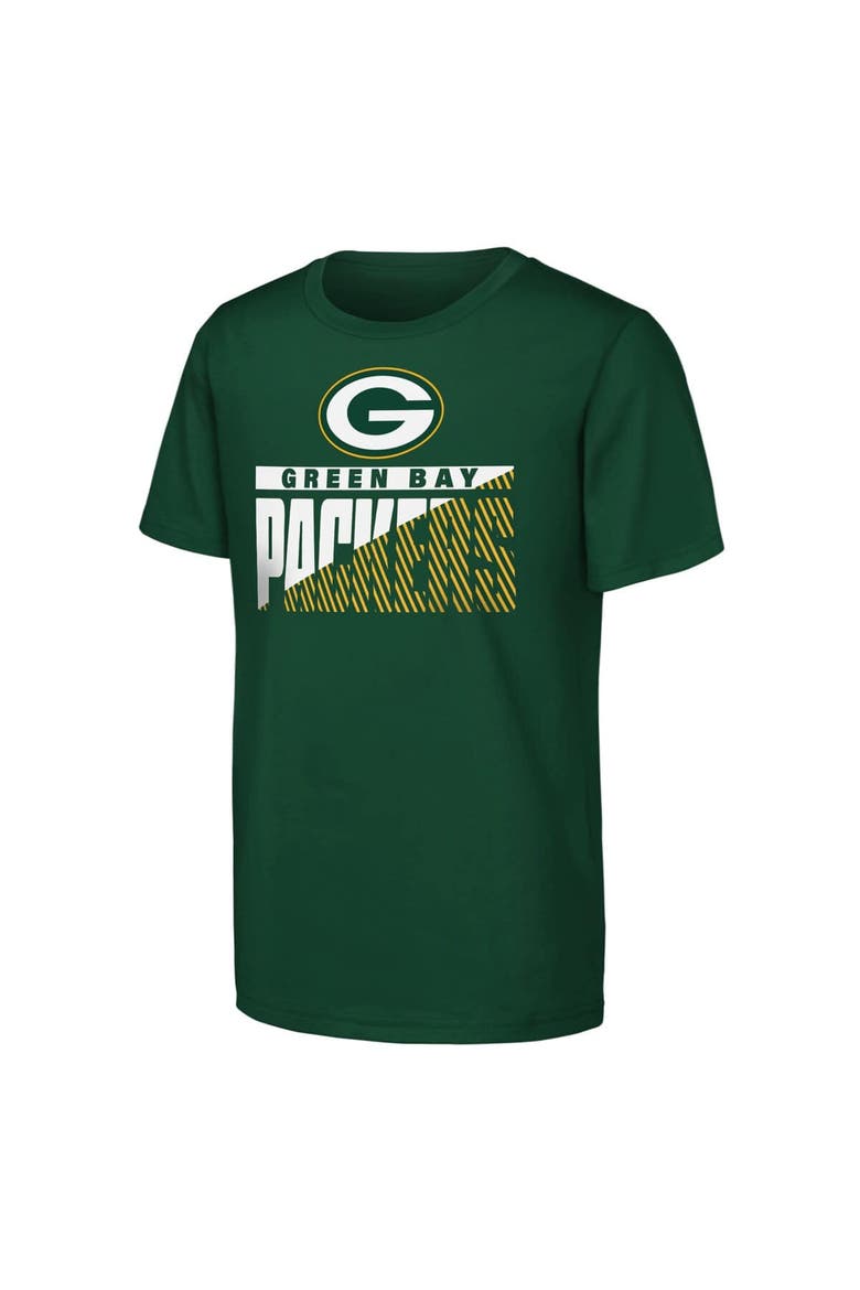 Youth Outerstuff  Green Green Bay Packers Never Quit 2-Pack T-Shirt Set, Alternate, color, Green