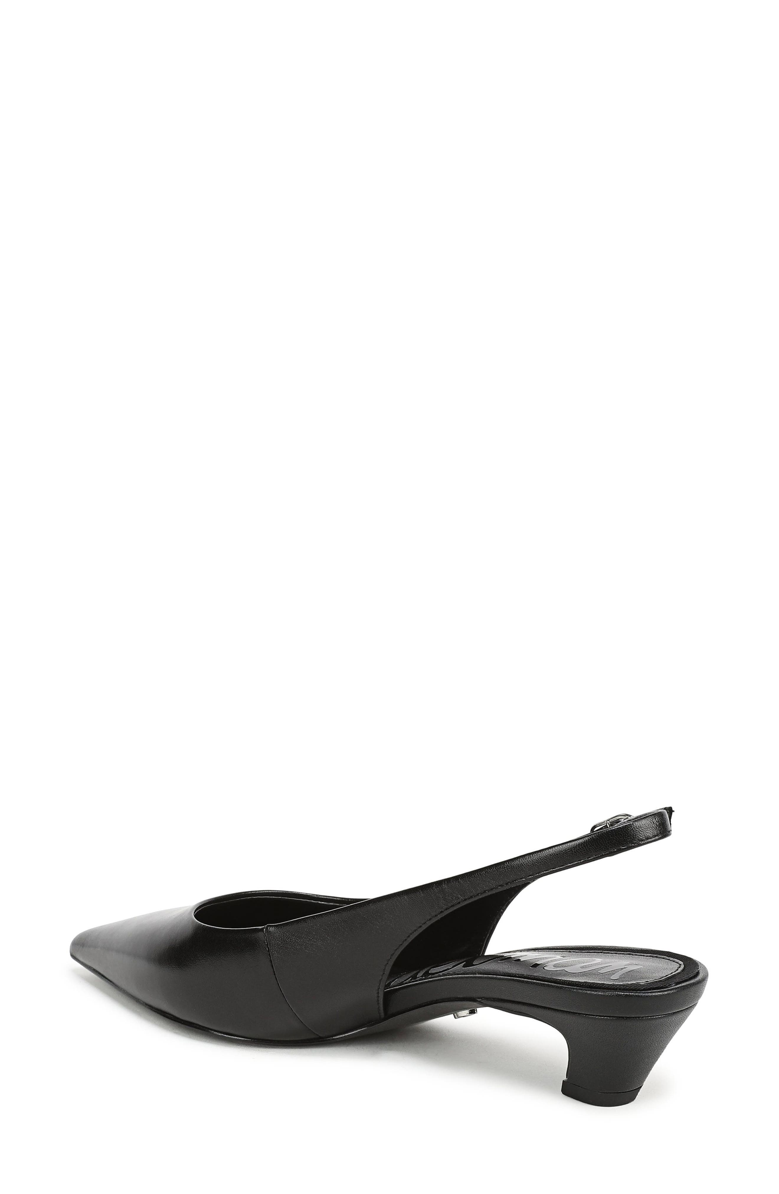 Finch Slingback Pointed Toe Pump, Alternate, color, BLACK