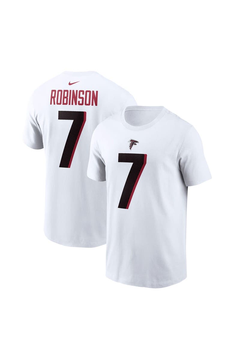 Nike Men's Nike Bijan Robinson White Atlanta Falcons Player Name & Number T-Shirt, Main, color, White