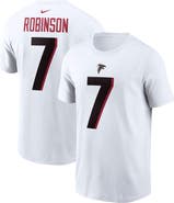 Nike Men's Nike Bijan Robinson White Atlanta Falcons Player Name & Number T-Shirt