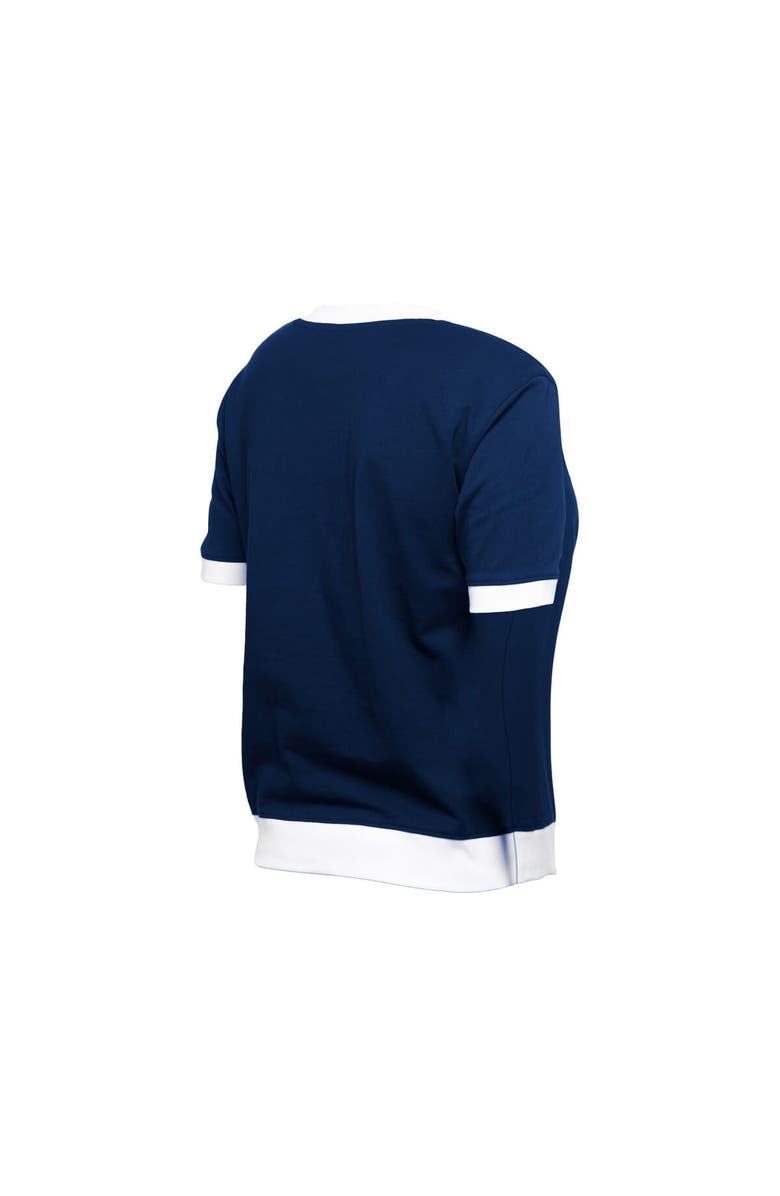 New Era Women's New Era Deep Sea Blue Seattle Kraken Game Day Rhinestuds T-Shirt, Alternate, color, Navy