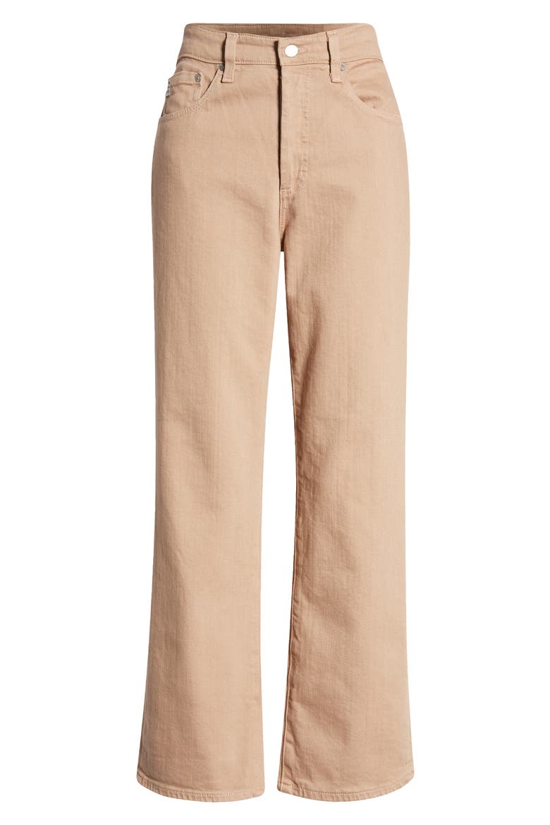 Kinsley High Waist Wide Leg Jeans, Alternate, color, ALMOND BISCOTTI