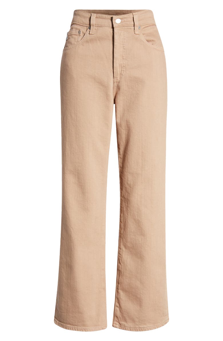 AG Kinsley High Waist Wide Leg Jeans, Alternate, color, Almond Biscotti