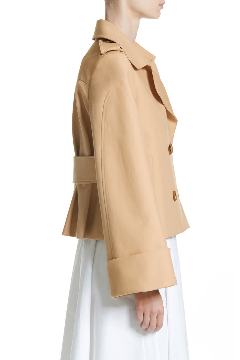 Bianca Crop Trench, Alternate, color, KHAKI