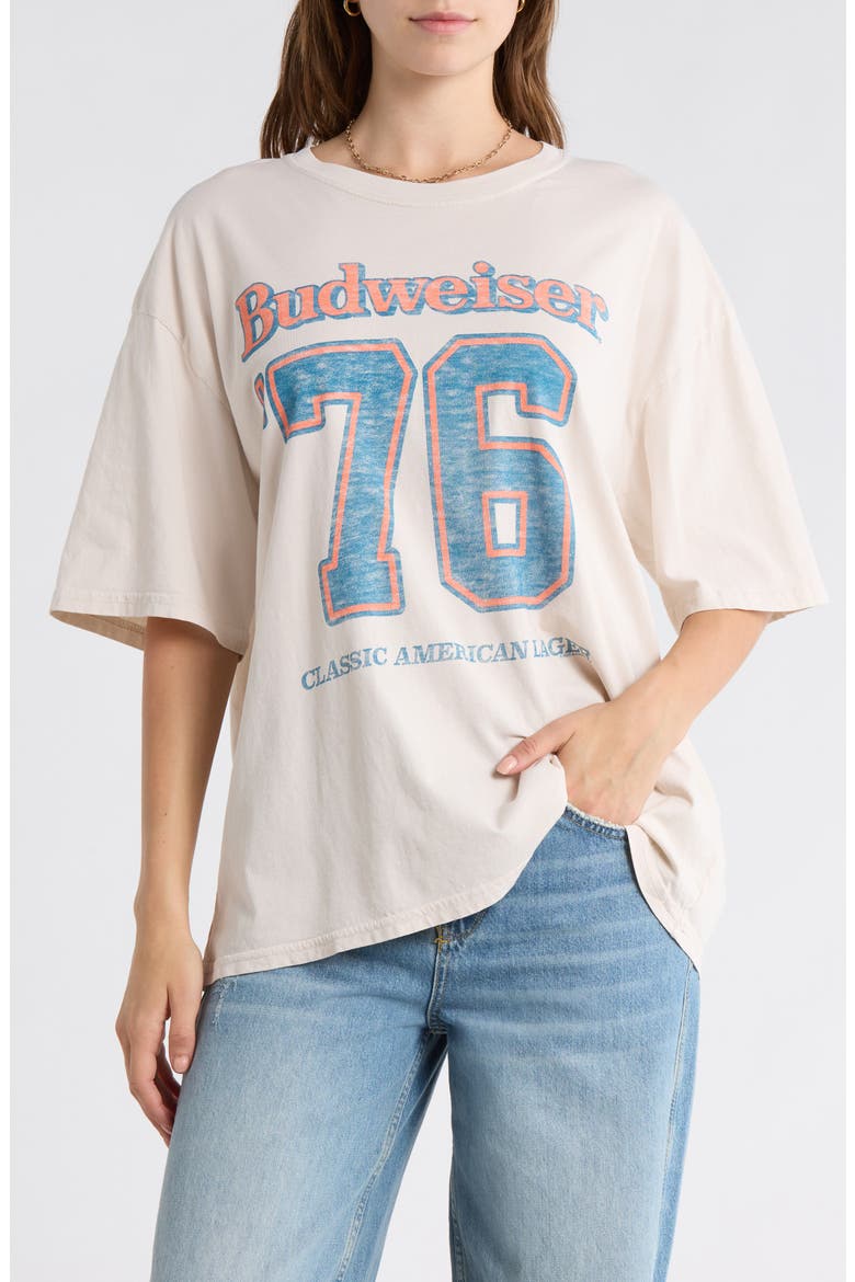 Budweiser® 76 Cotton Graphic T-Shirt, Main, color, BIRCH