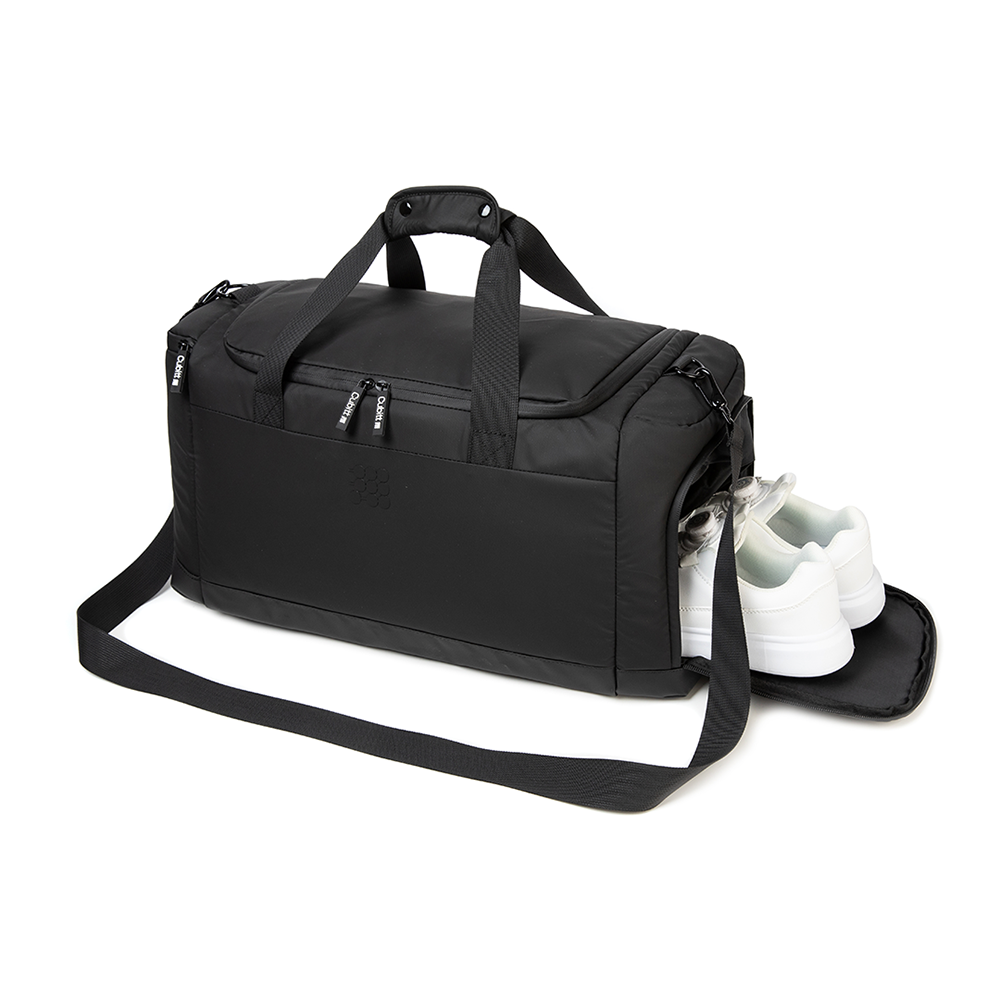 Cubitt Duffle Bag Waterproof Gym & Travel Duffle, Lightweight with Shoe Compartment, Alternate, color, Obsidian Black