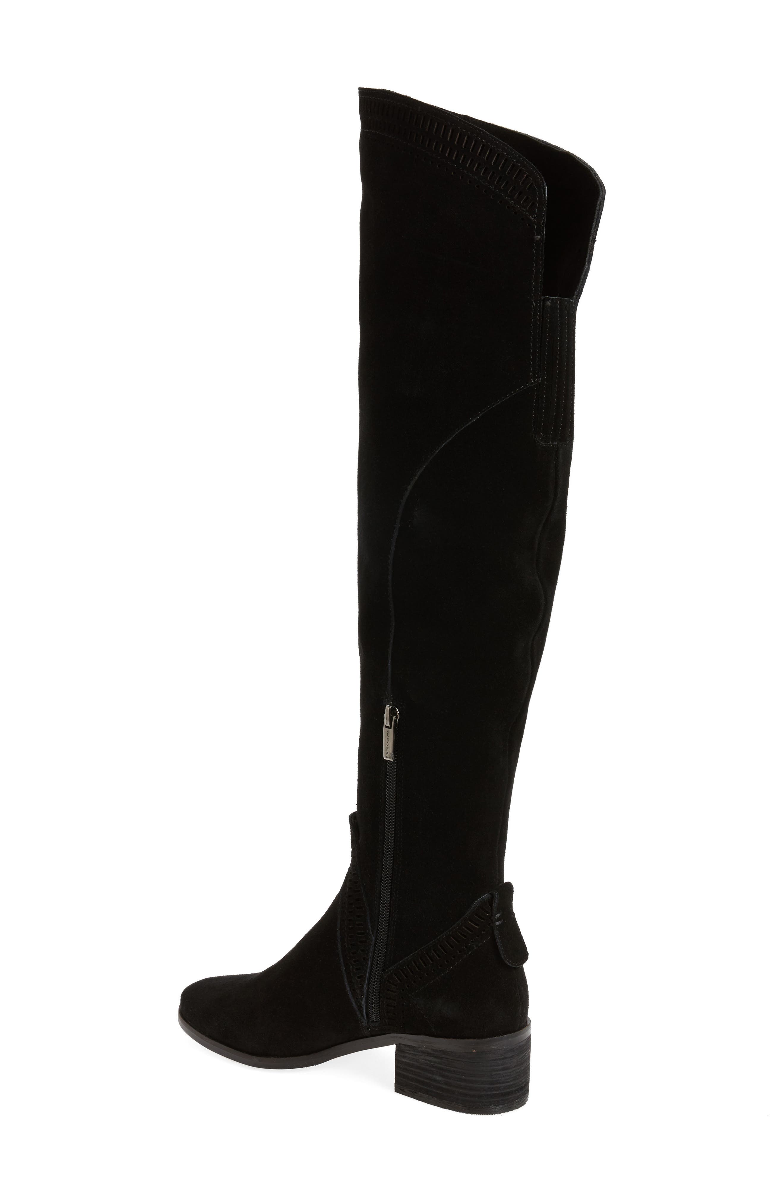Karinda Over the Knee Boot, Alternate, color, BLACK SUEDE