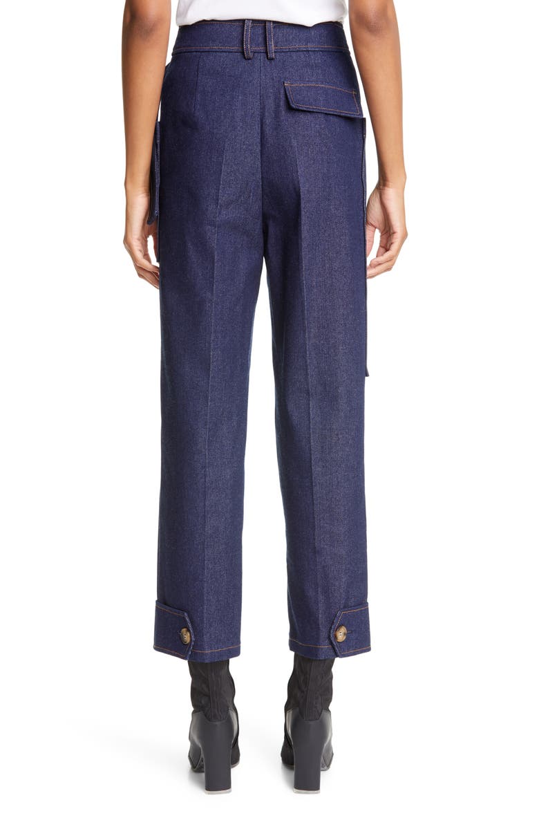 Rejina Pyo Sadie High Waist Crop Denim Trousers, Alternate, color, 