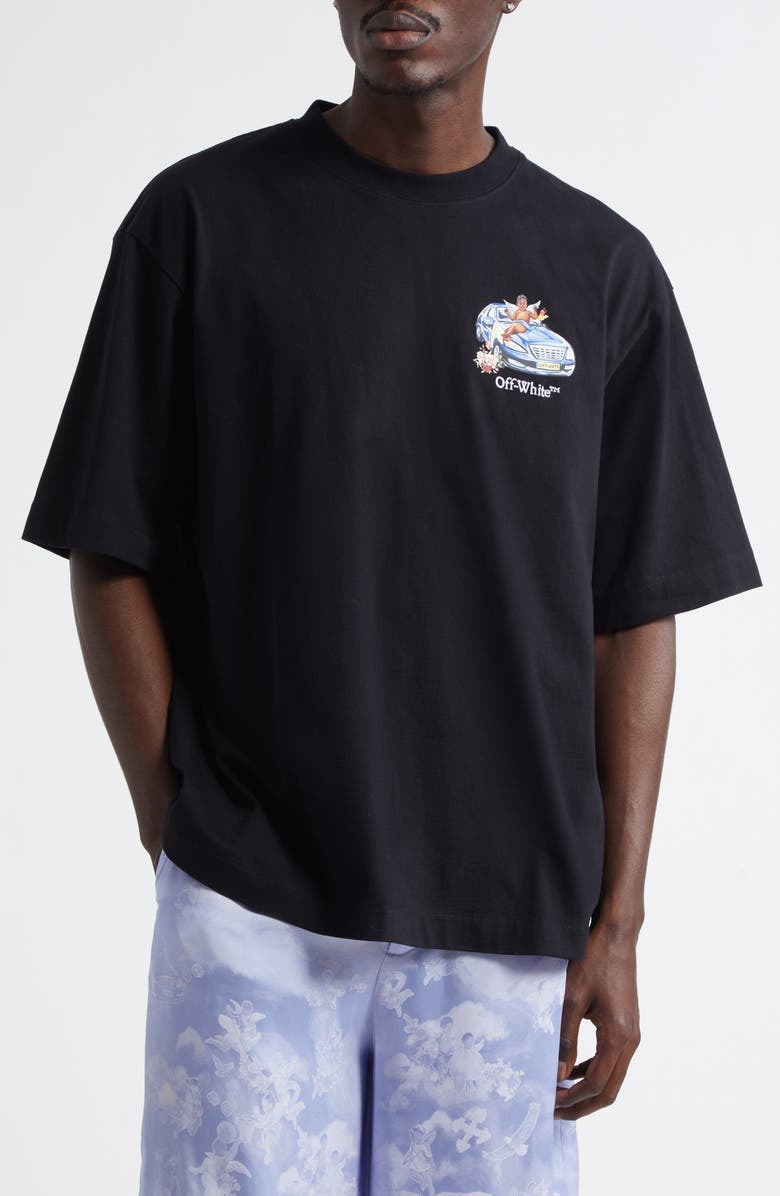 Off-White Fresco Arrow Skate Embroidered Graphic T-Shirt, Main, color, 