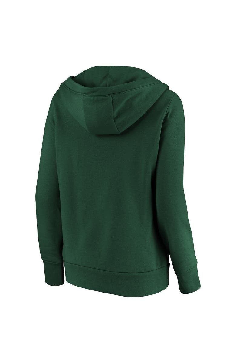 FANATICS Women's Fanatics Branded Green Green Bay Packers Team Victory Script Crossover Pullover Hoodie, Alternate, color, 
