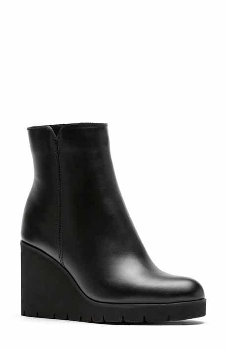 La Canadienne Go Wedge Leather Bootie
