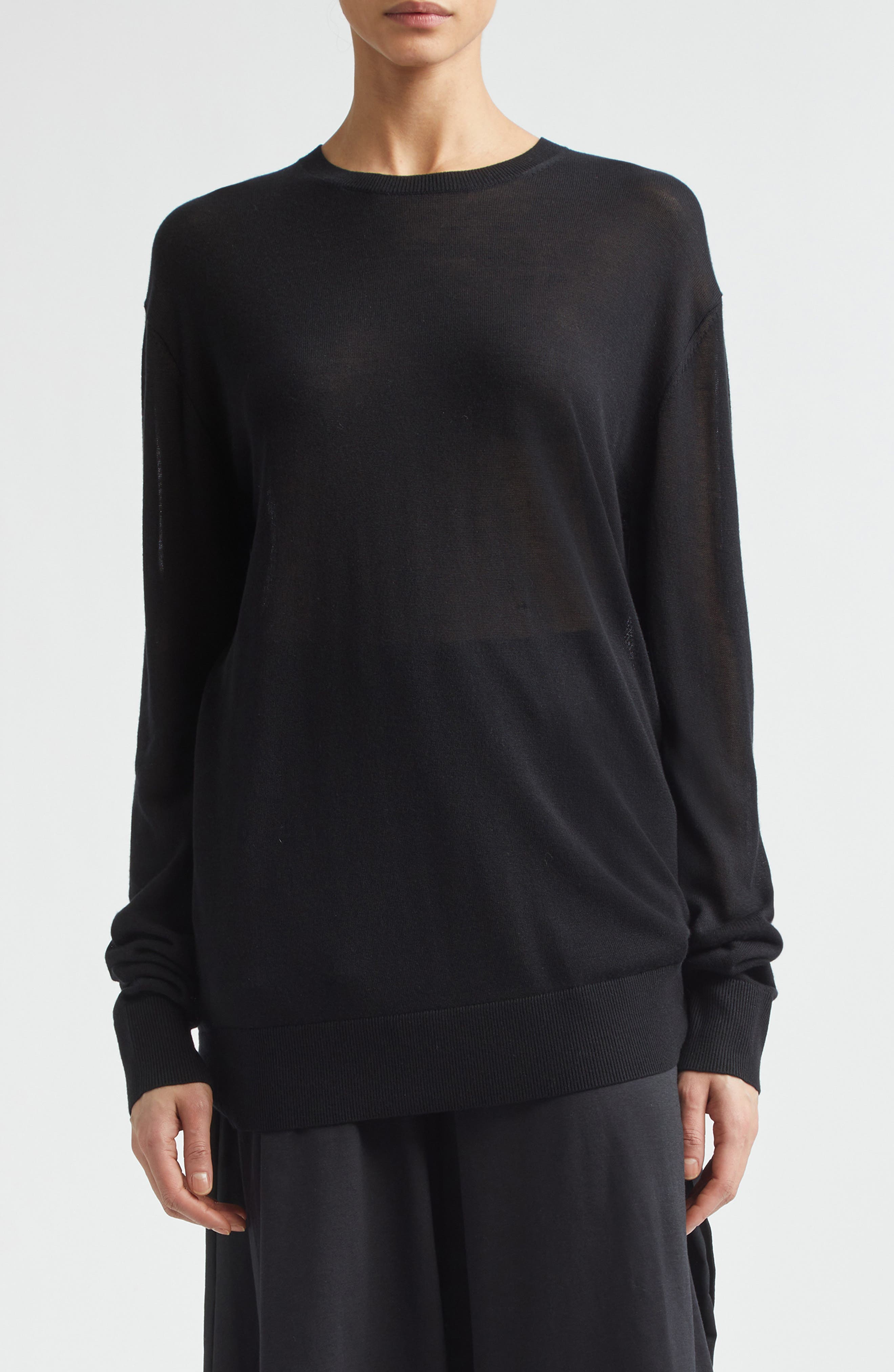 Long Sleeve Knit T-Shirt