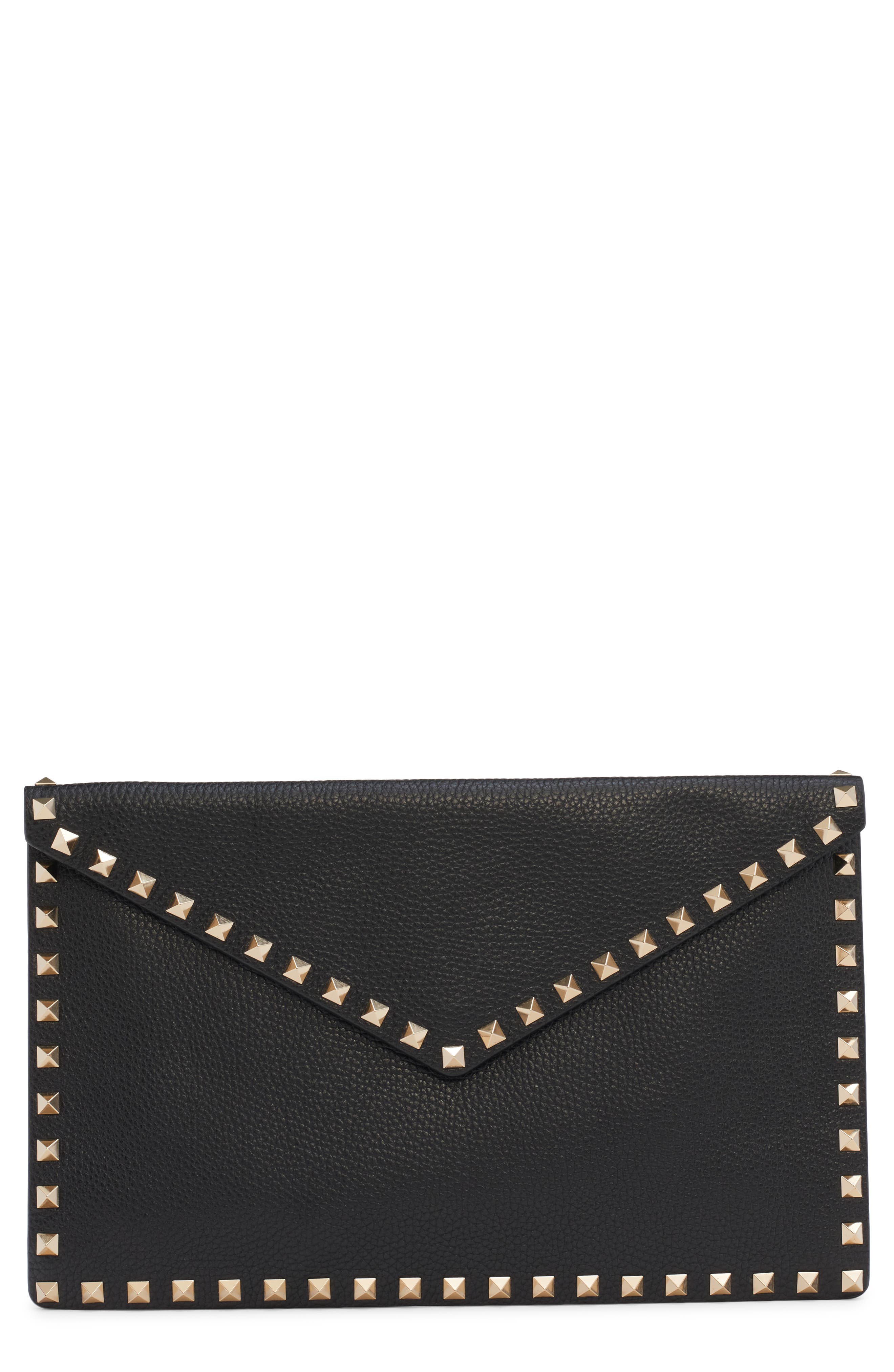 Valentino Garavani Large Rockstud Envelope Pouch, Main, color, 