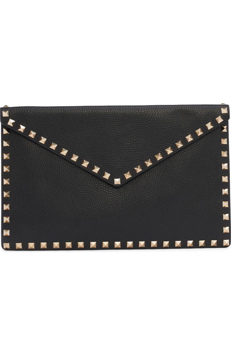 Valentino Garavani Large Rockstud Envelope Pouch, Main, color,