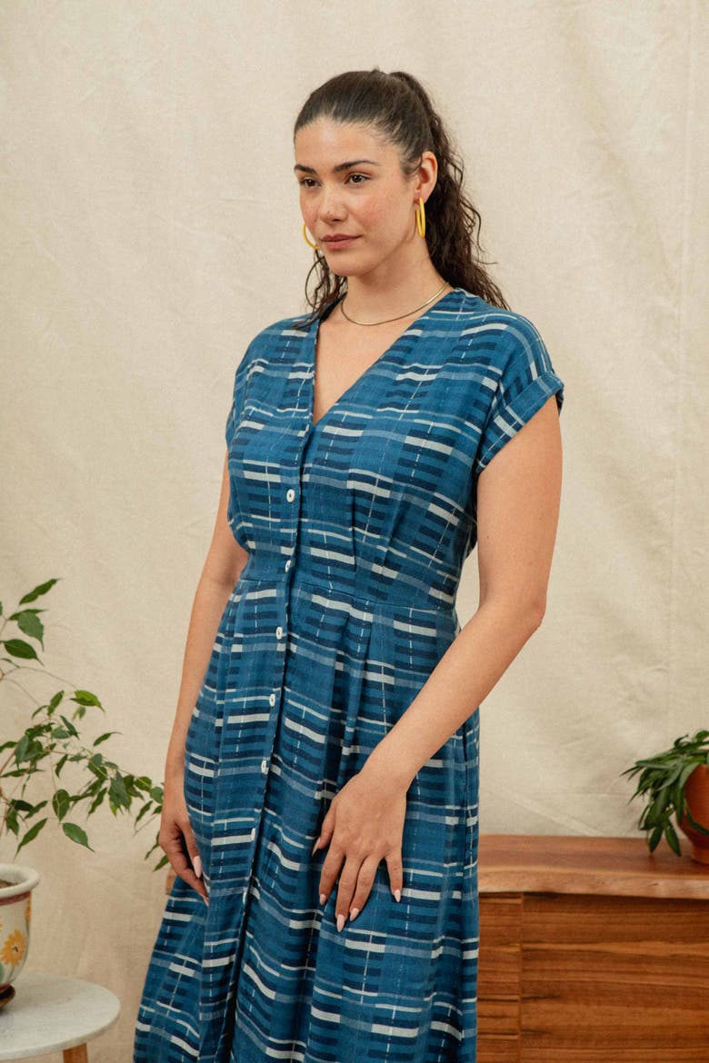 Eileen Dress, Alternate, color, Stormcrest Stripe