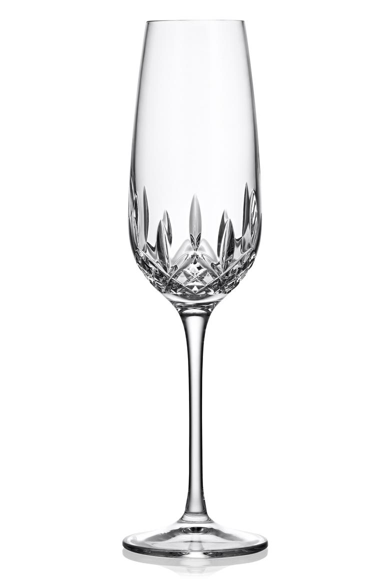 Lismore Essence Lead Crystal Champagne Flute, Main, color, NO COLOR