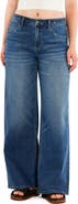 HINT OF BLU Mid Rise Relaxed Straight Leg Jeans