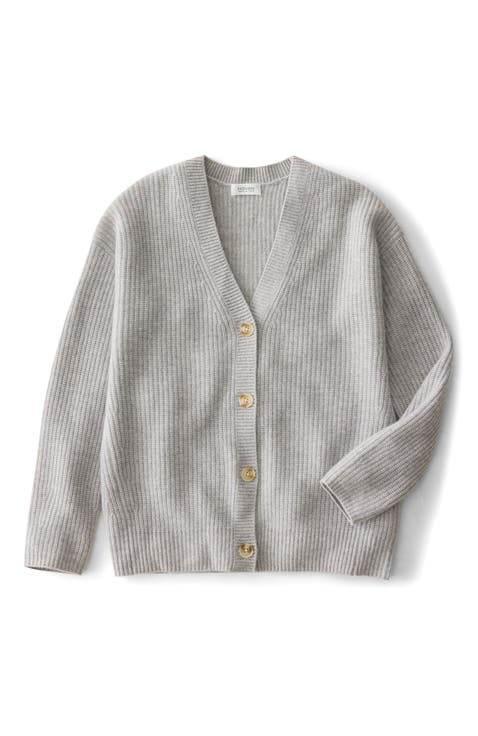 Cashmere Shaker Stitch Cardigan