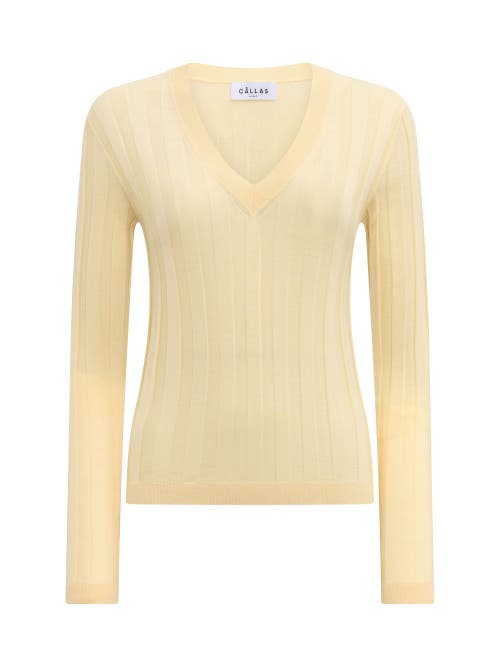 CALLAS MILANO CALLAS MILANO RIONE V-NECK RIB SWEATER 