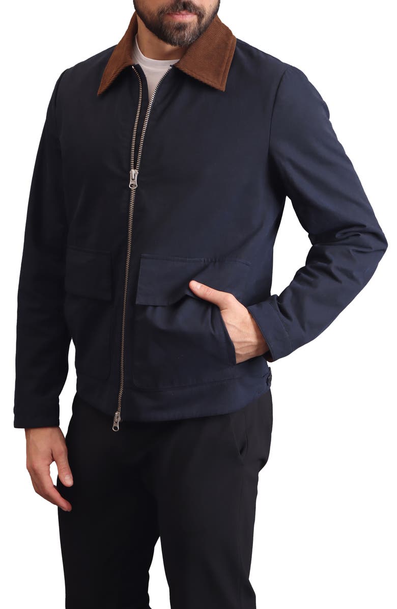 Bagatelle Waxed Cotton Patch Pocket Jacket, Alternate, color, 