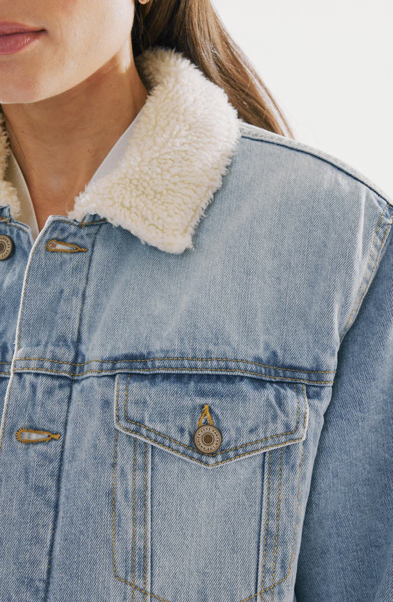 KanCan Sonny Trucker Jacket, Alternate, color, Light Wash