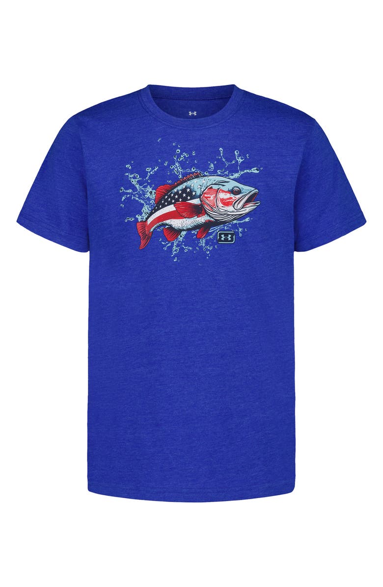 Under Armour Kids' Freedom Bass Graphic T-Shirt, Main, color, Team Royal