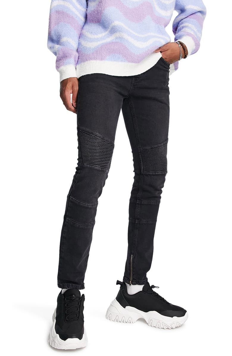 Topman Biker Jeans, Main, color,