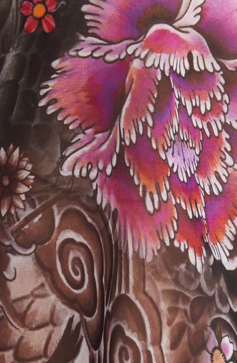 KOBI HALPERIN Robin Tiger Print Chiffon Top, Alternate, color,