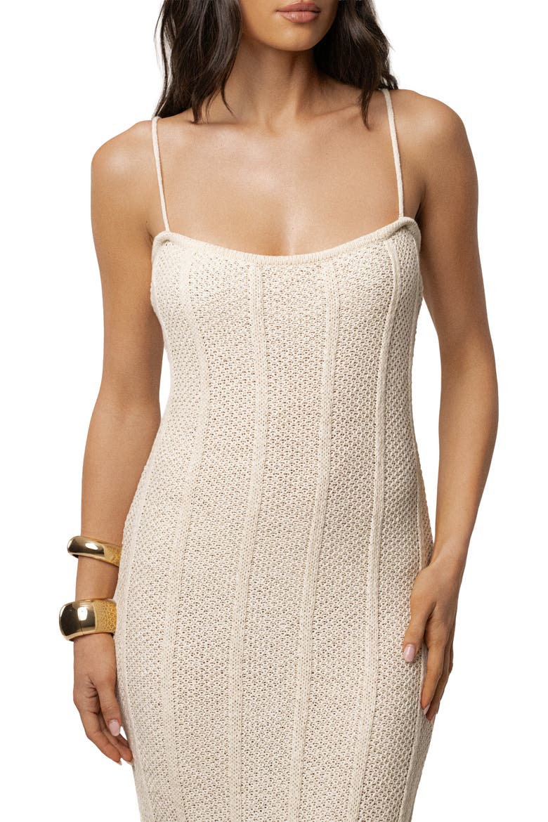 Cabana Views Crochet Dress, Alternate, color, Ivory