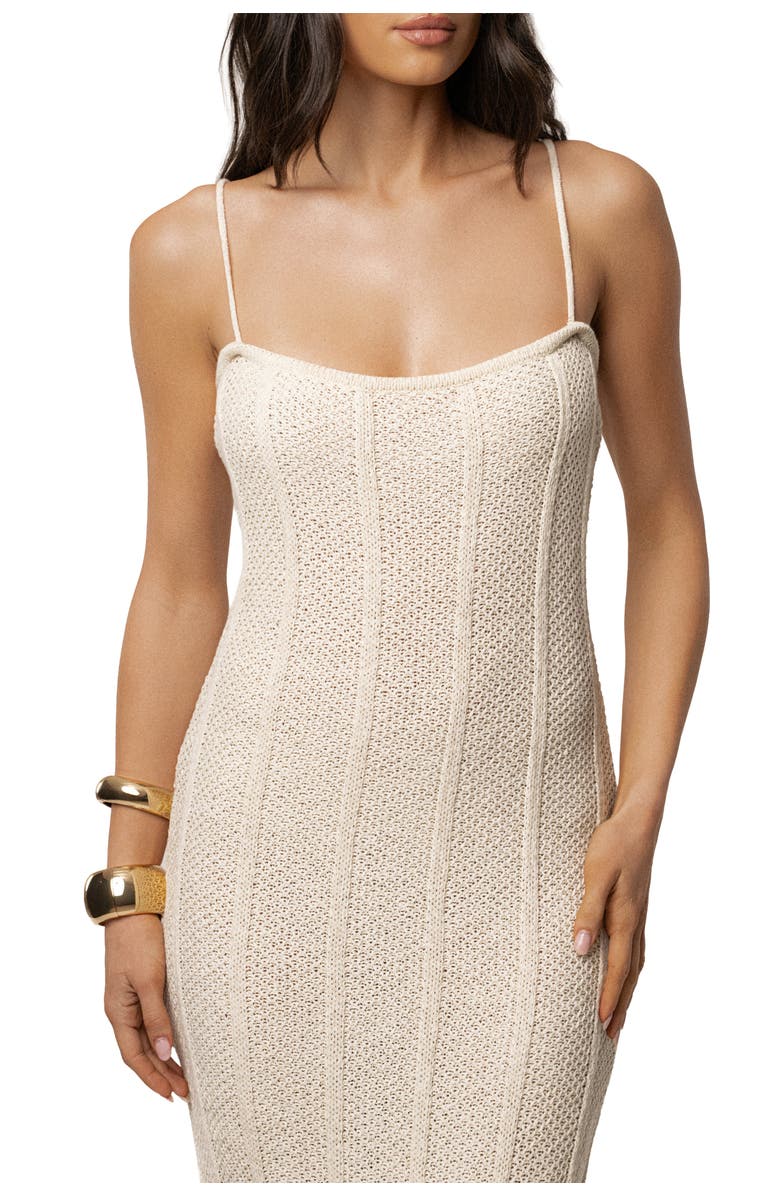 JLUXLABEL Cabana Views Crochet Dress, Alternate, color, Ivory