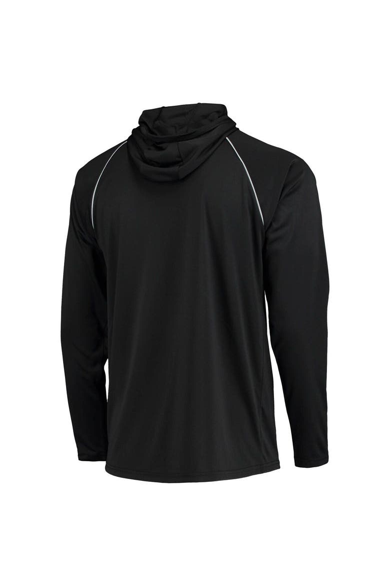 Men's Starter Black Las Vegas Raiders Raglan Long Sleeve Hoodie T-Shirt, Alternate, color, Black
