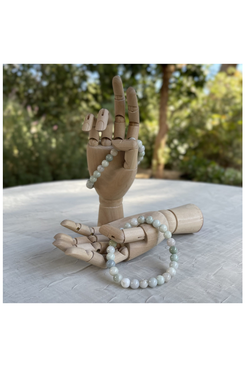 Crystal Healing Beaded Bracelet, Alternate, color, Jade