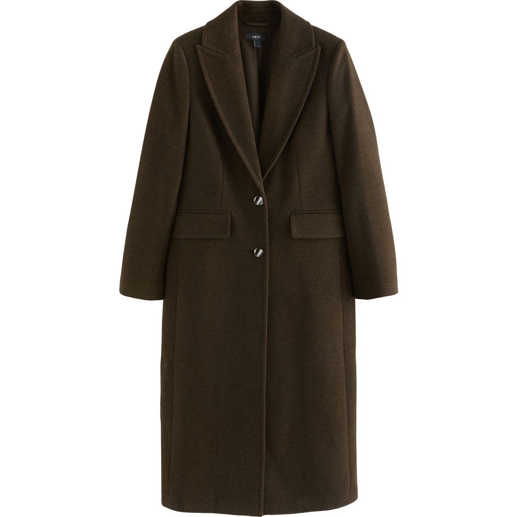 Next Longline Coat In Green