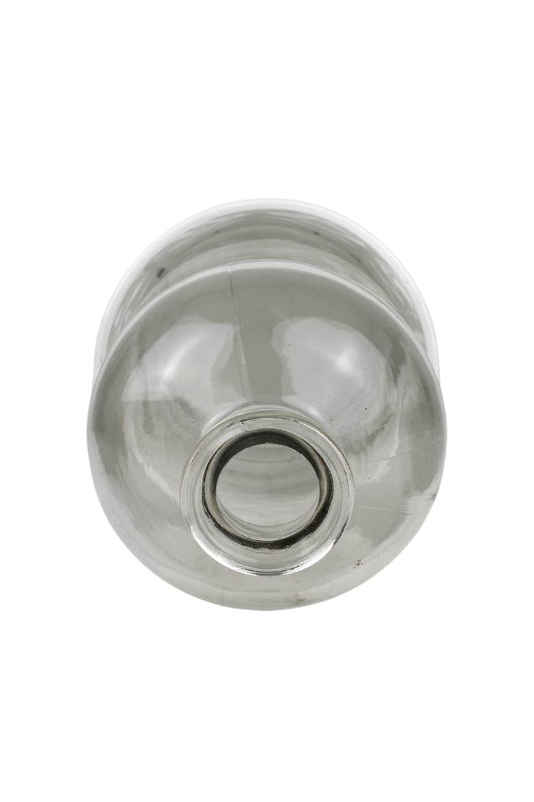 Geometric Bud Vase Metal & Glass, Alternate, color, Gray