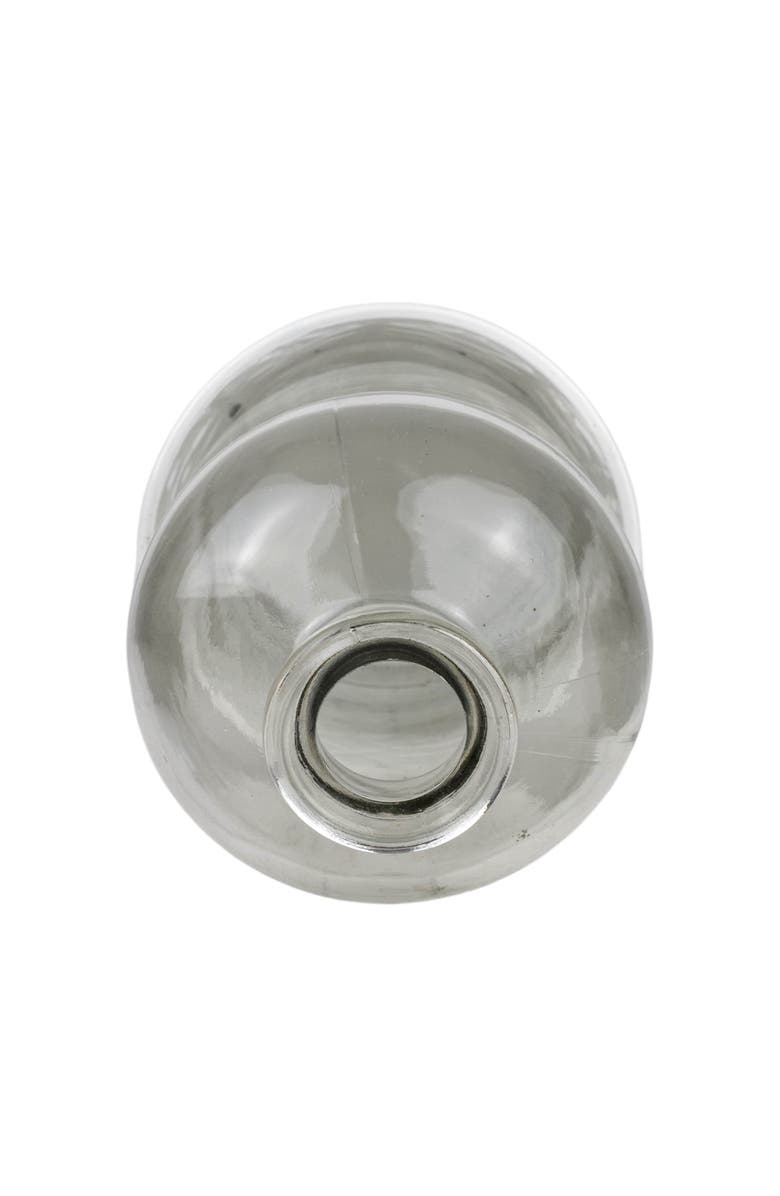 Foreside Home and Garden Geometric Bud Vase Metal & Glass, Alternate, color, Gray