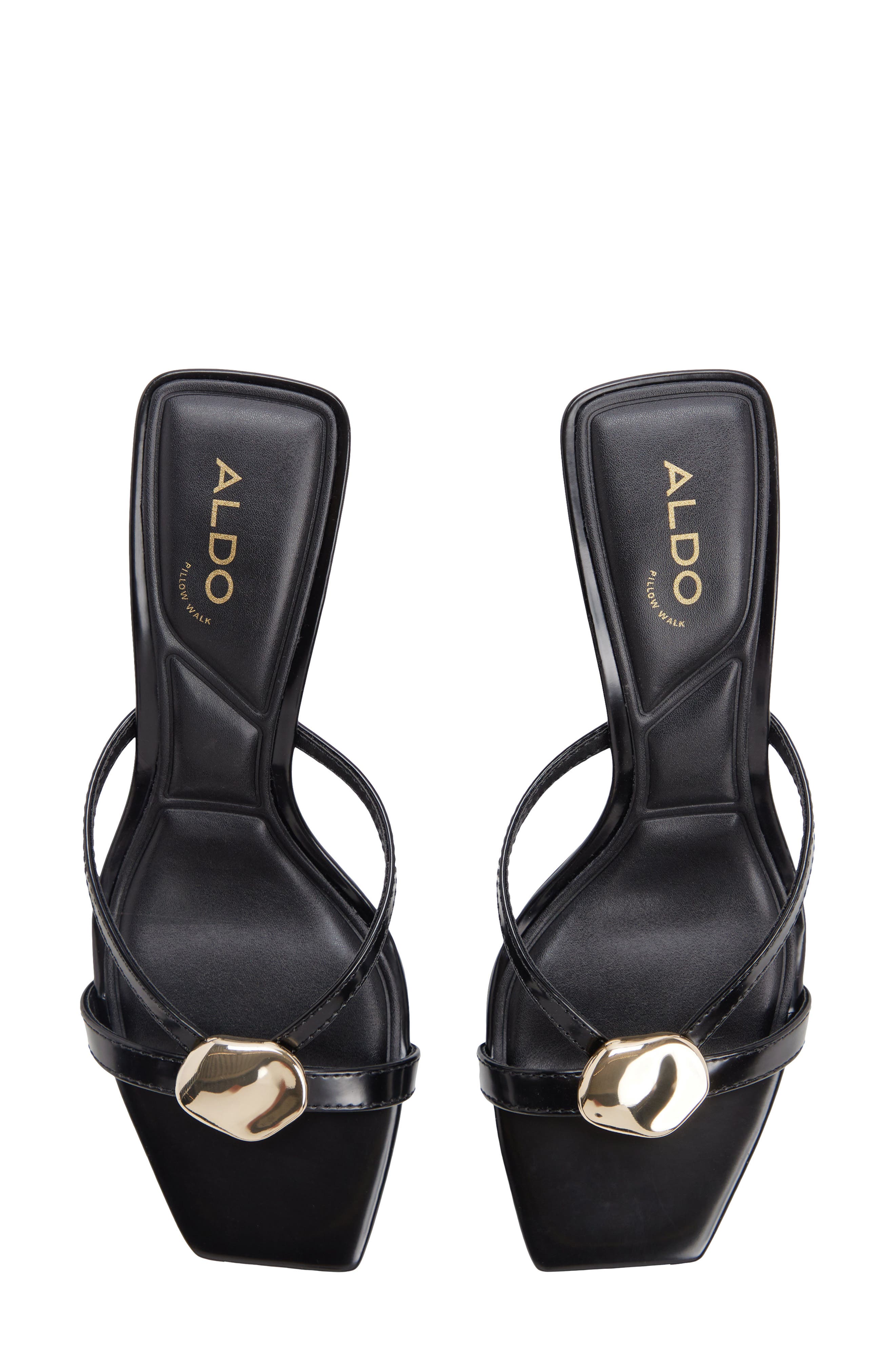 Berylyn Slide Sandal, Alternate, color, BLACK