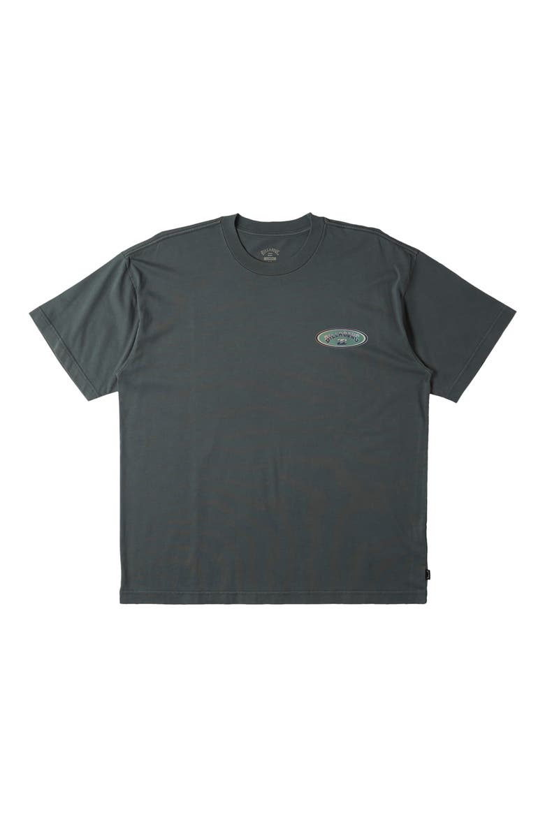 Arch Wave Cotton Graphic T-Shirt, Alternate, color, SLATE GREEN